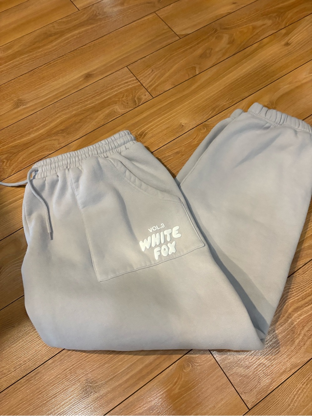 Women’s Light gray White Fox Sweatpants - VOL.3